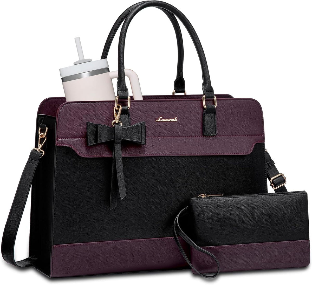 LOVEVOOK Bolsa Tote para Laptop para Mujeres, Bolsa de Trabajo de C...