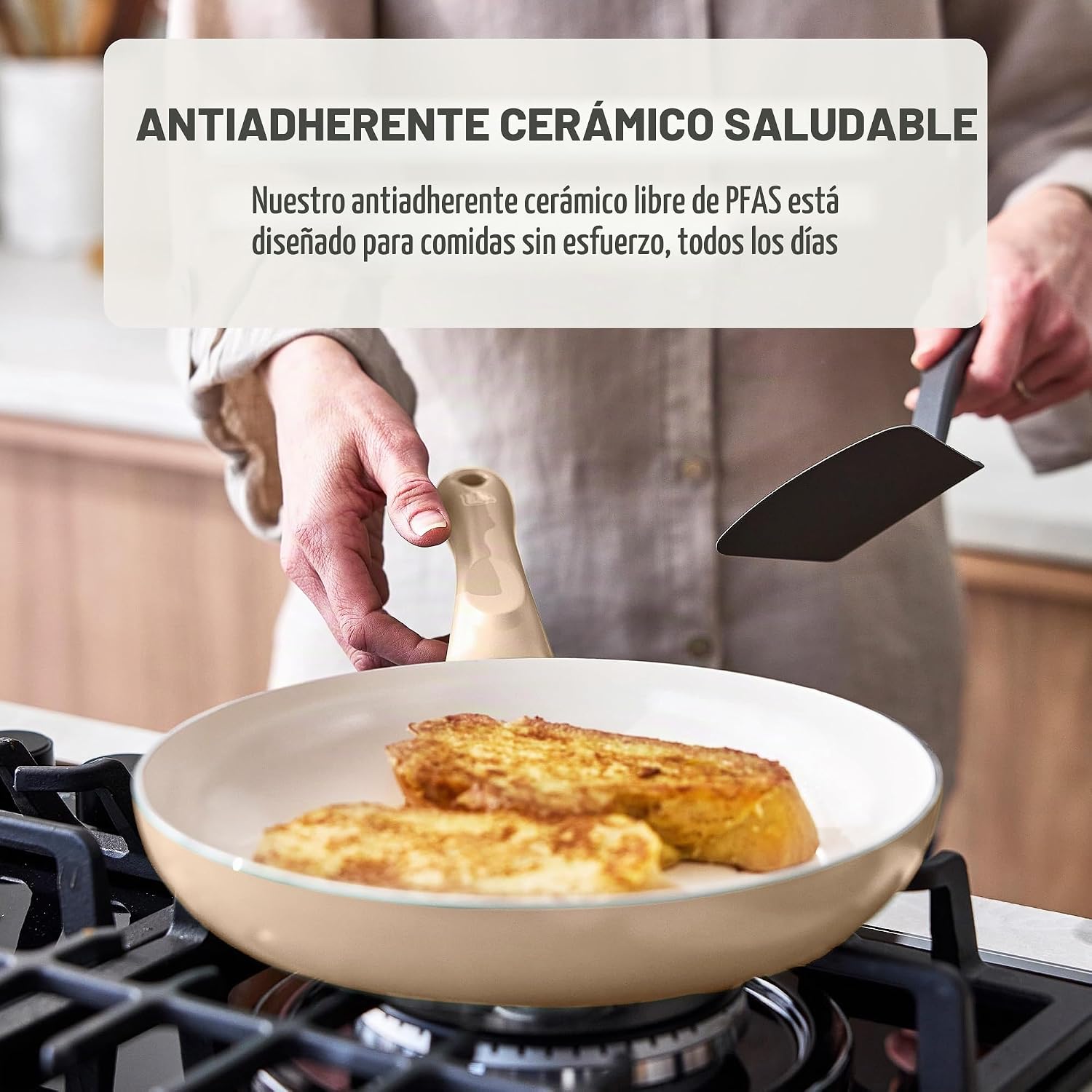 GreenLife Juego de sartenes antiadherentes de 2 piezas, sartenes de...