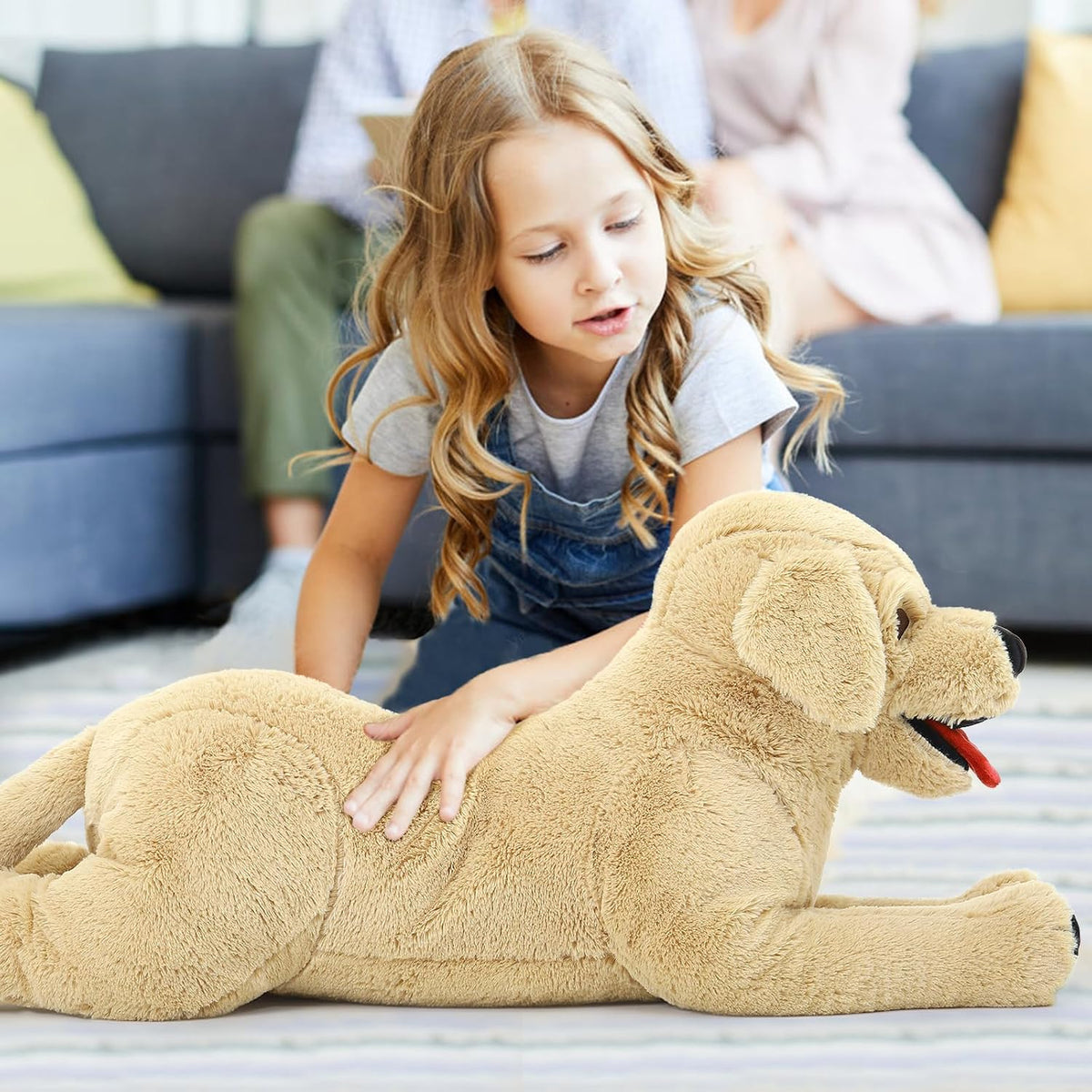 Lanmore Animal de Peluche de Perro de 29 pulgadas, Cachorro Grande...