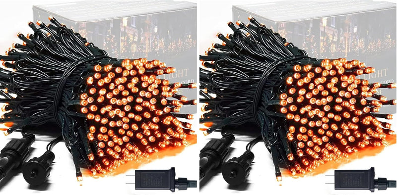 JMEXSUSS 250 luces LED naranjas para Halloween, luces de Halloween...