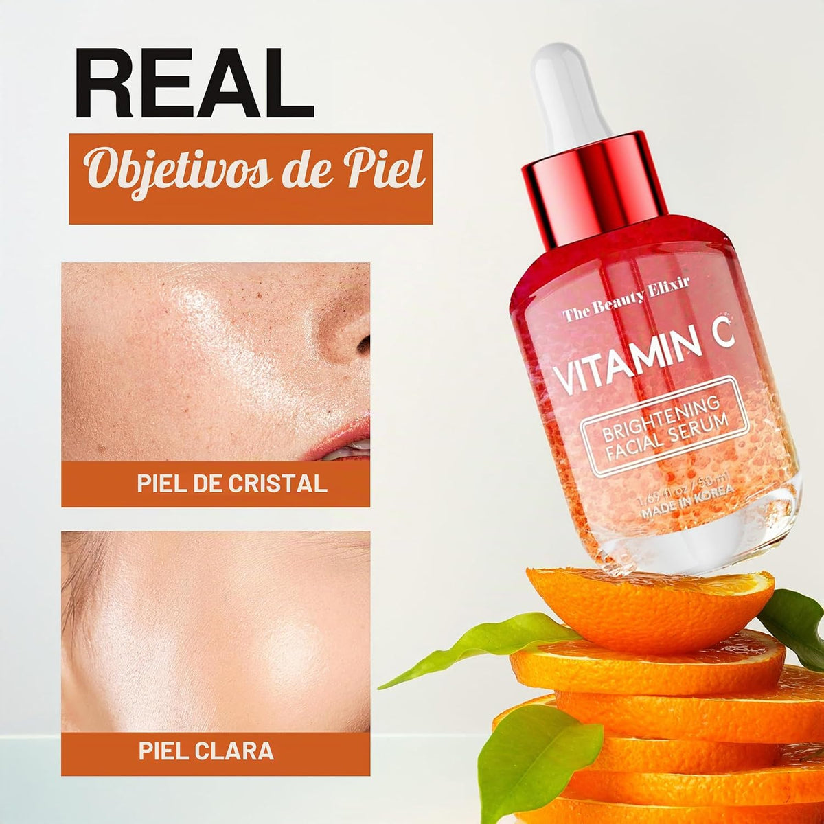 Suero facial iluminador coreano con vitamina C, antienvejecimiento,...