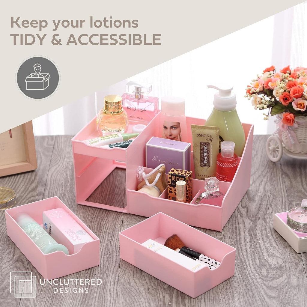 Despejado diseños Maquillaje Organizador con cajones