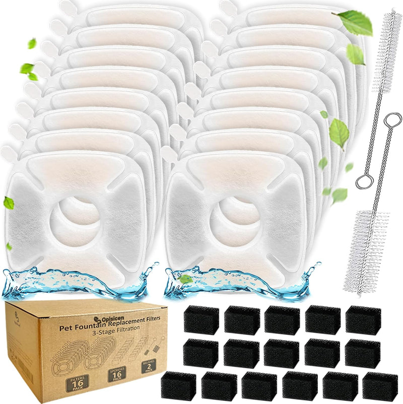 34 filtros de fuente de agua para gatos de repuesto compatibles con...