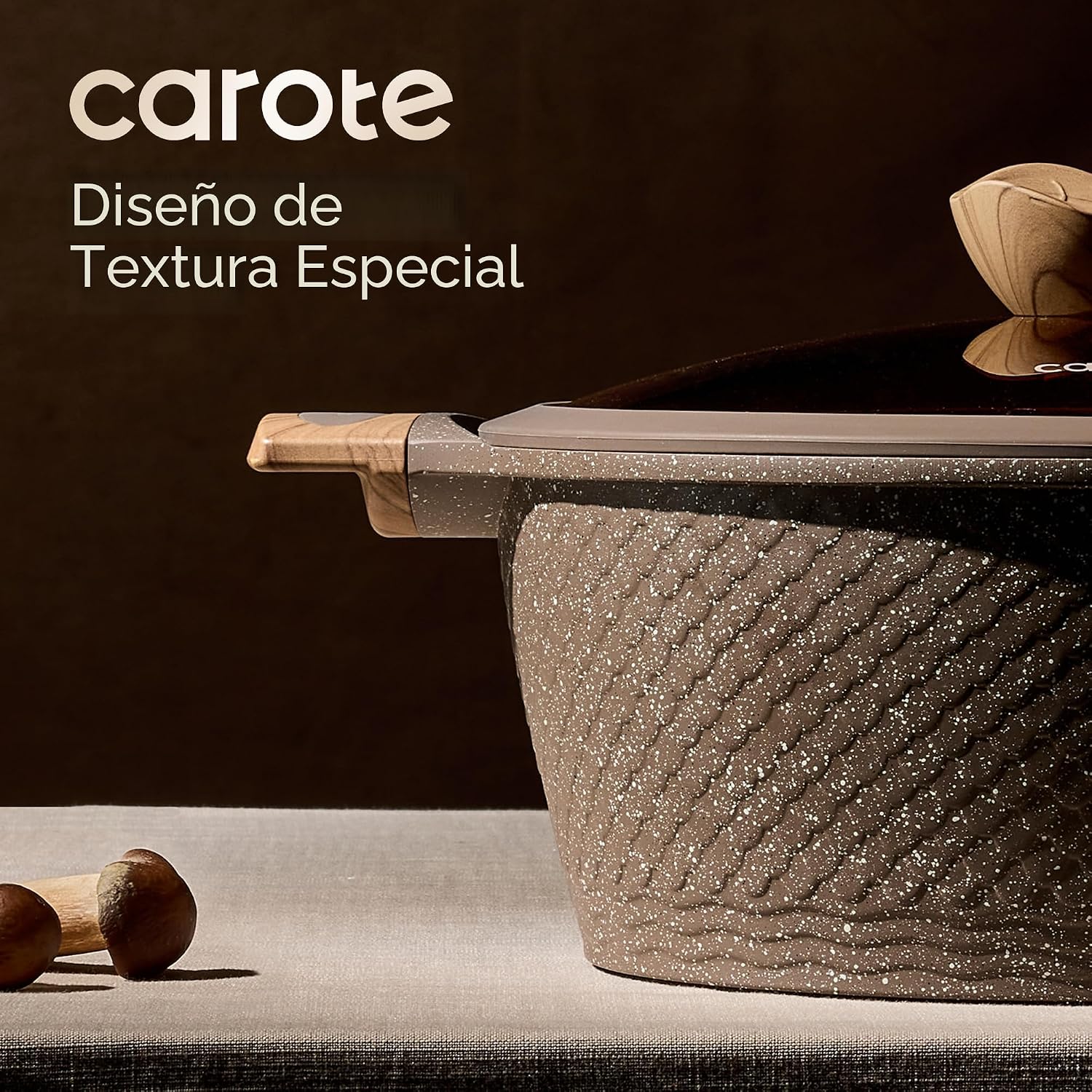 CAROTE Juego de 26 ollas y sartenes, juegos de utensilios de cocina...