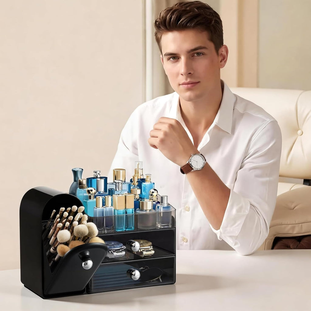 HBlife Organizador de maquillaje para encimera con cajones, organiz...