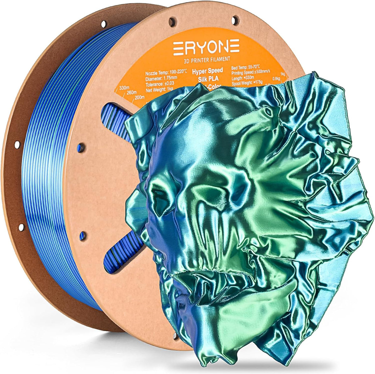 ERYONE HS Seda de Doble Color Filamento PLA para Impresora 3D 1.75m...