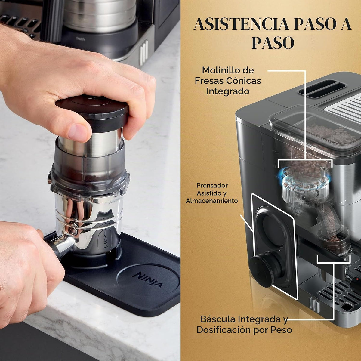 Ninja Luxe Cafe Premier Series, Máquina de Espresso, Café por Goteo...