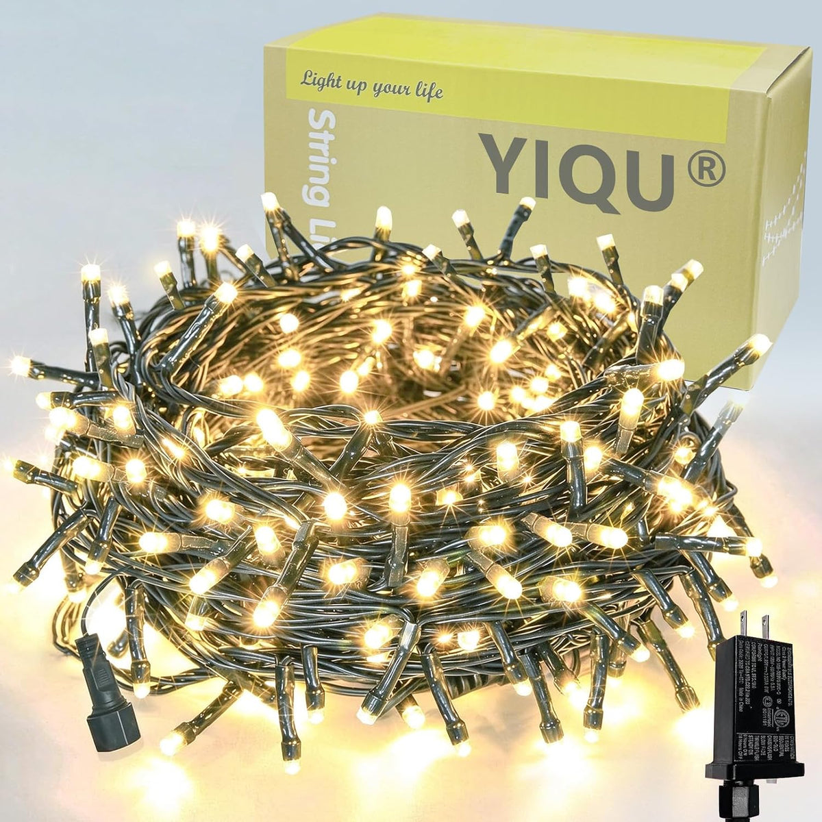 Guirnalda de luces navideñas extensibles para interiores y exterior...
