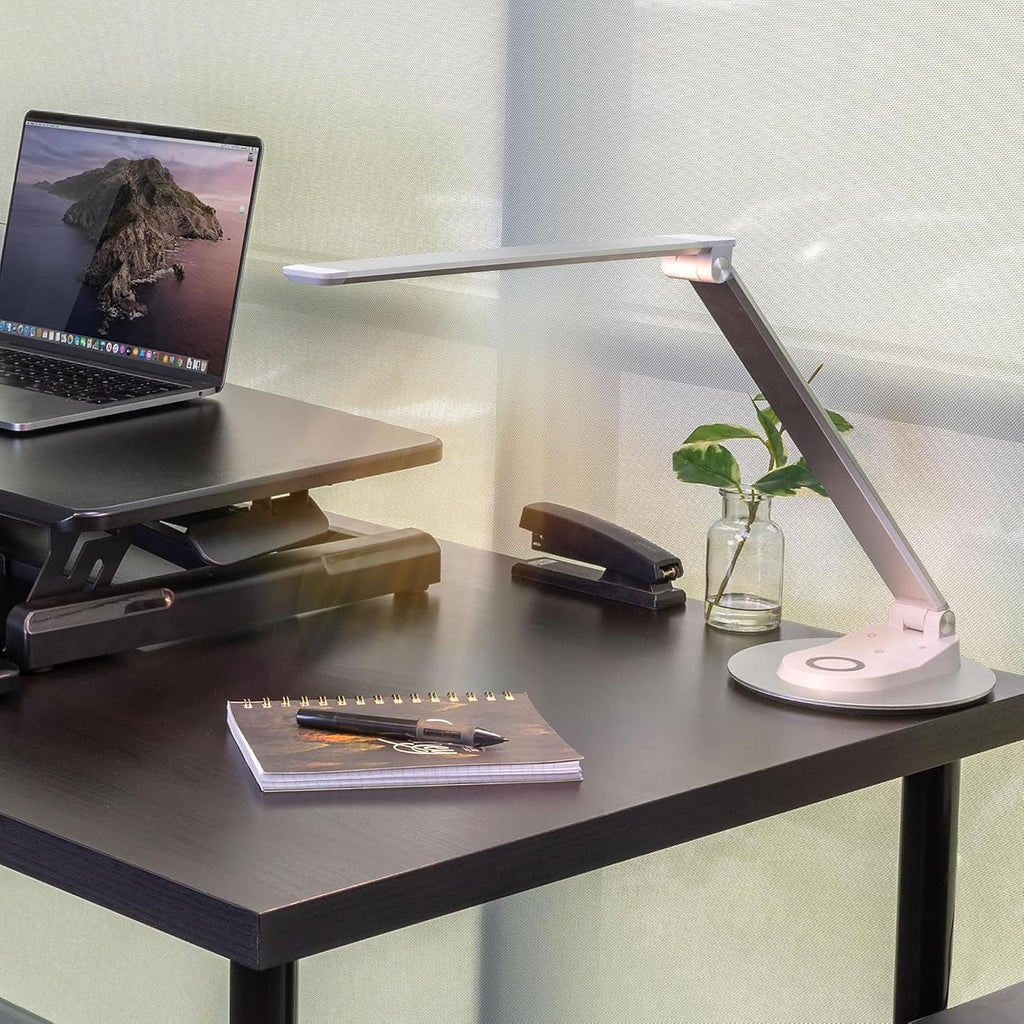 ¡Móntalo! Lámpara de escritorio LED con cargador inalámbrico y puer...