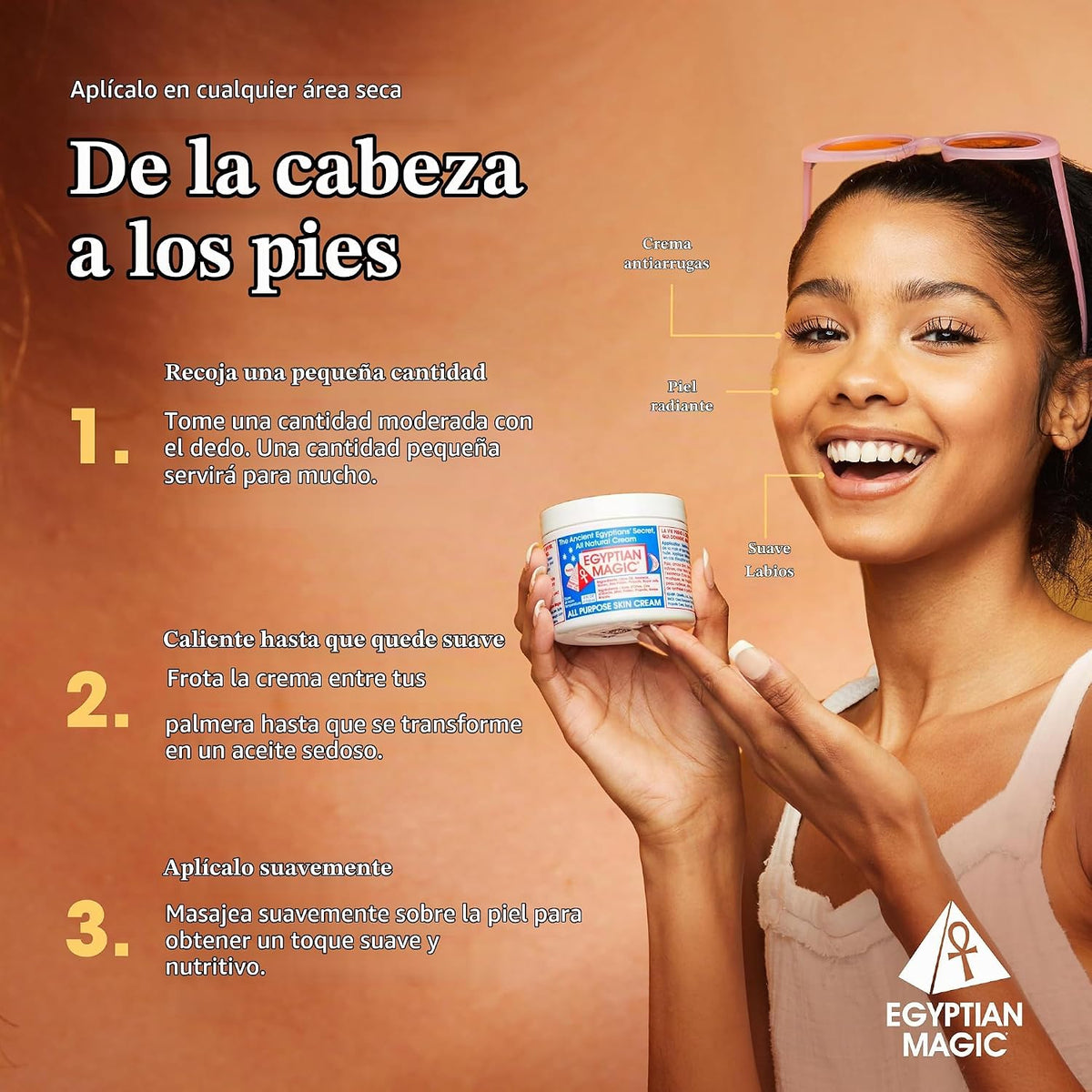 Egyptian Magic - Crema hidratante multiusos para cara, cuerpo y pie...
