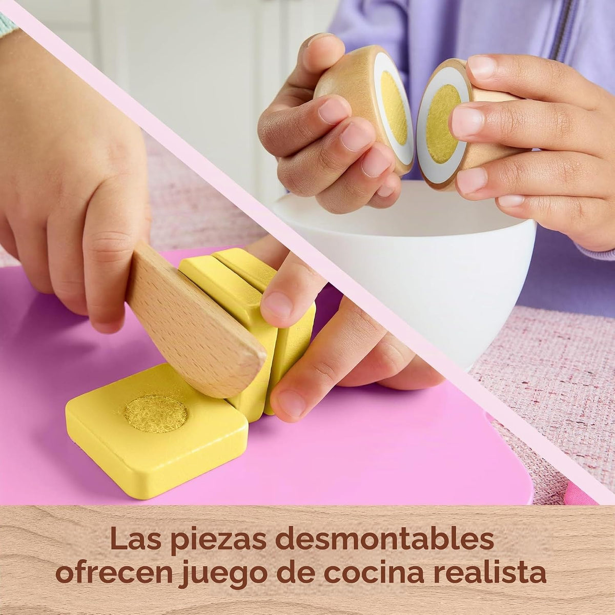 Fisher-Price Juego de hornear galletas Barbie de madera | 17 piezas...