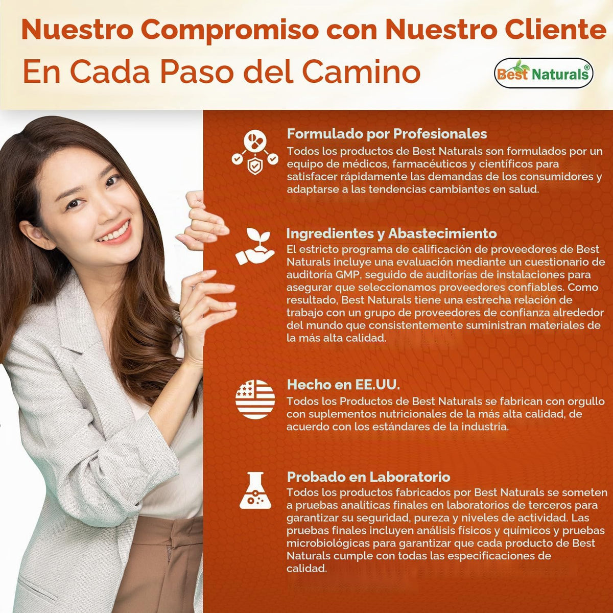 Best Naturals Complejo de vitamina B con inositol, PABA 240 comprim...