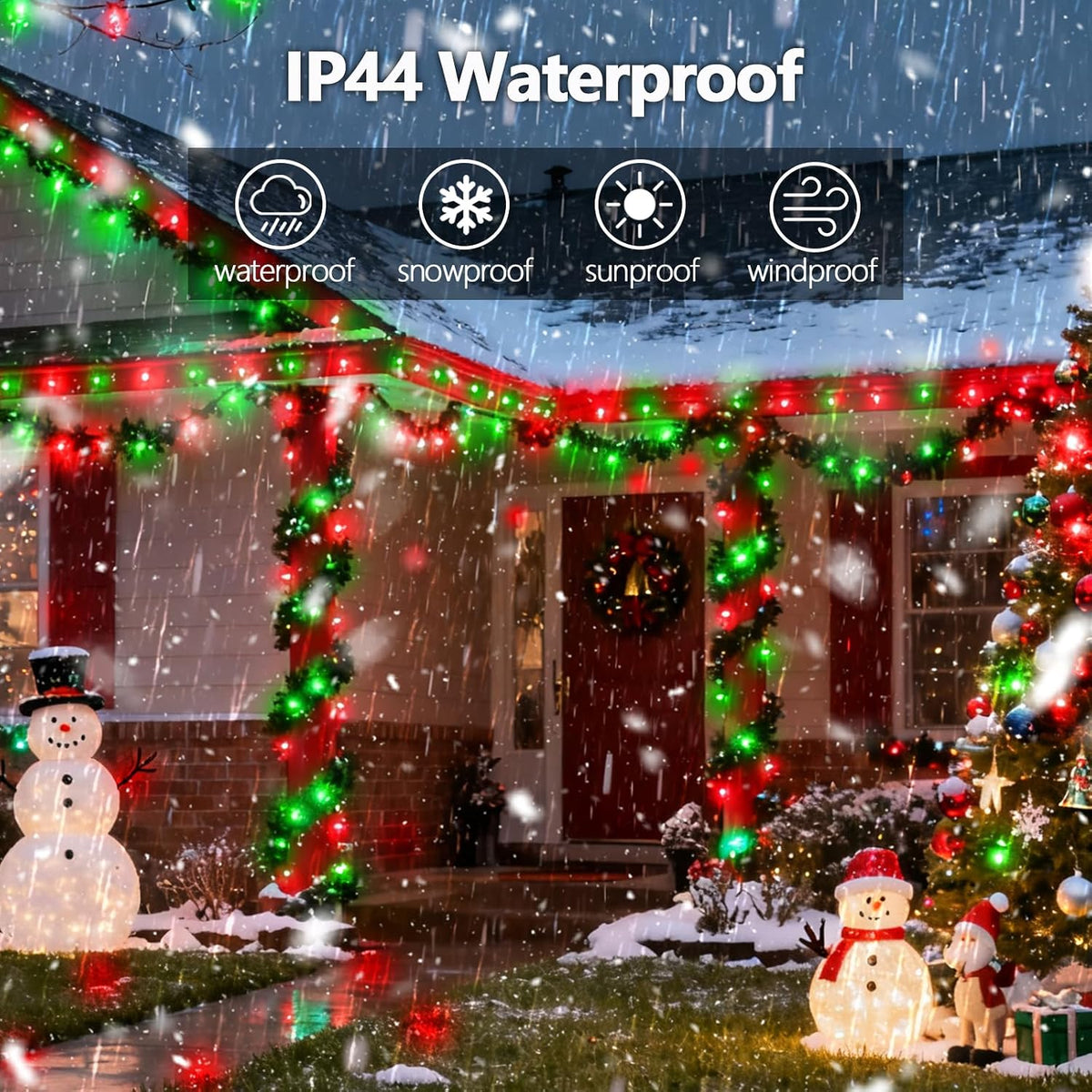 2026 Nuevas luces de cadena de Navidad inteligentes con control de...