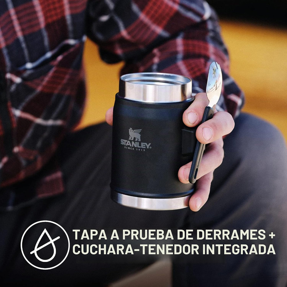 Stanley A prueba de fugas, apto para lavavajillas, acero inoxidable...