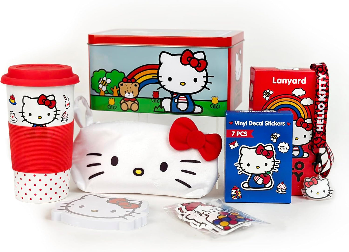 Megatoys Juego de regalo de Hello Kitty, taza de cerámica, caja de...