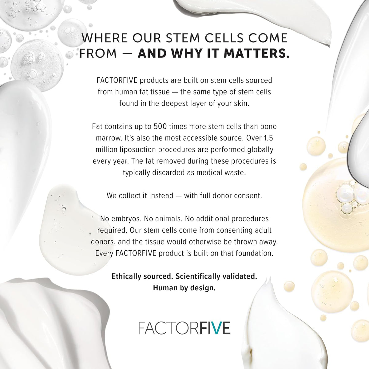 FACTORFIVE Crema antiedad con factores de crecimiento de células ma...