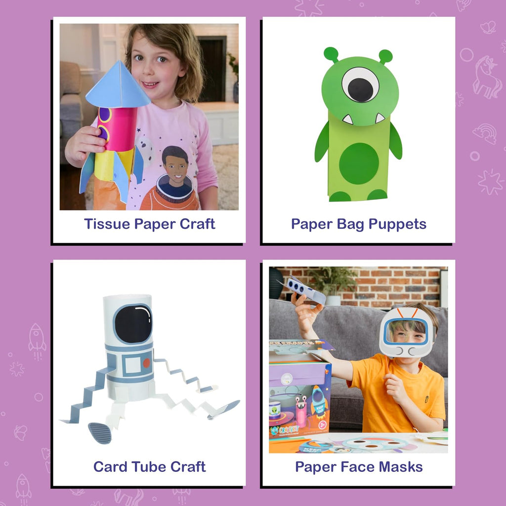 Craftikit® 20 artes y manualidades espaciales para niños: divertido...