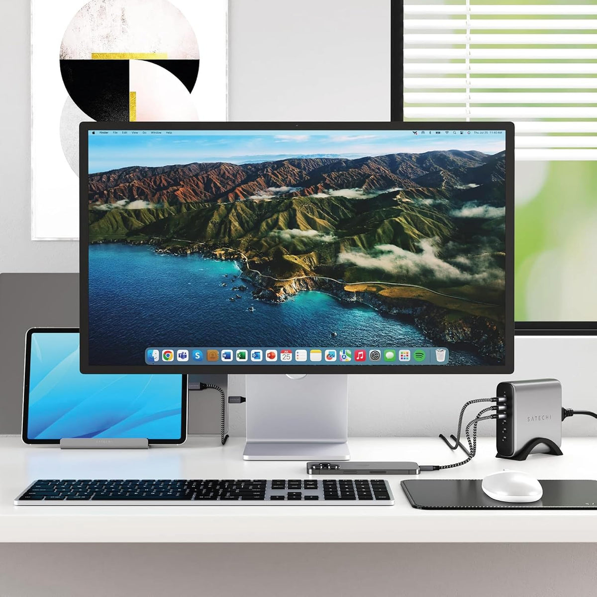 Satechi Slim X3 Teclado retroiluminado Bluetooth para Mac, teclas i...
