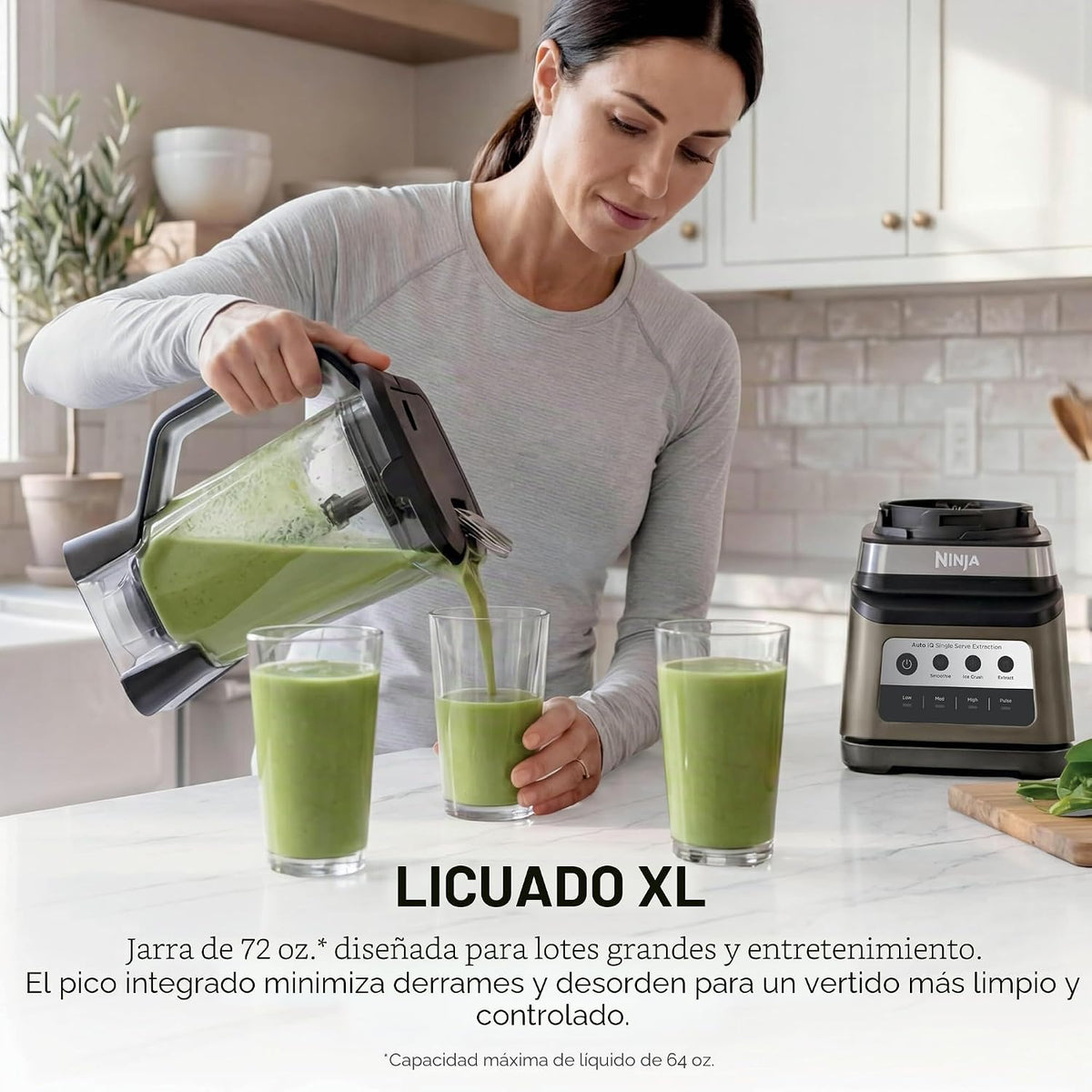 Licuadora Ninja Professional Plus DUO, 1400WP, Auto-iQ, 72oz, BN751...