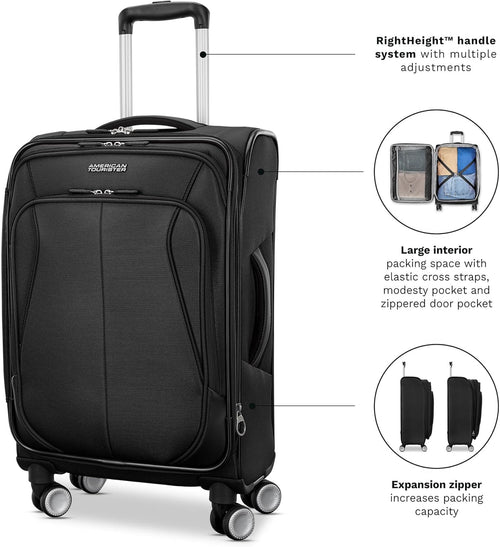 American Tourister 4 KIX 3.0 Checked-Large 28-Inch Spinner, Negro,...