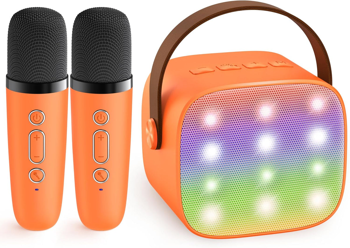 Micrófono de karaoke mini YLL para niños y adultos, altavoz Bluetoo...