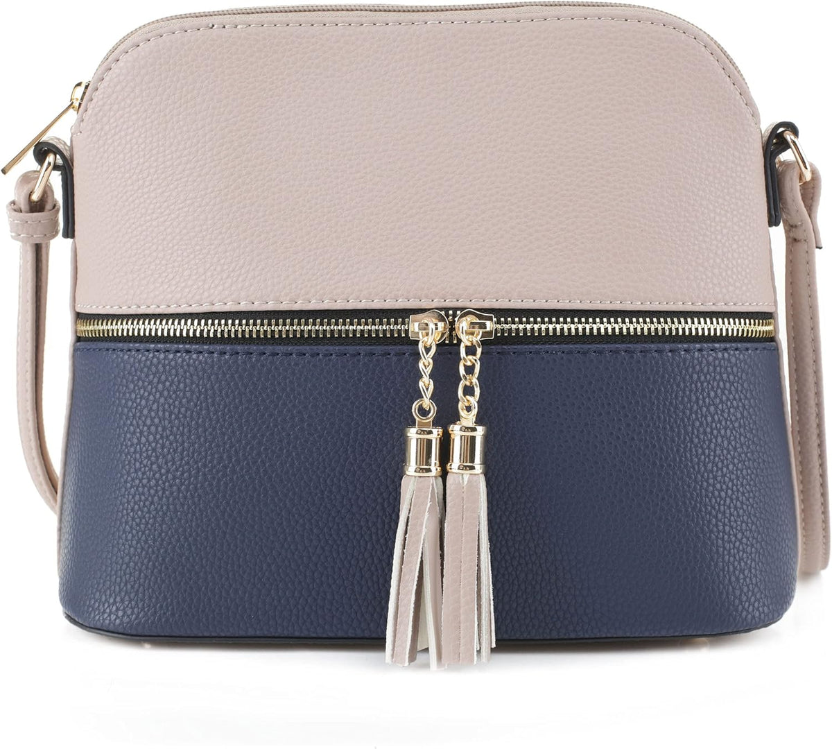 SG SUGU - Bolsa cruzada Lunar ligera y de tamaño mediano, forma de...