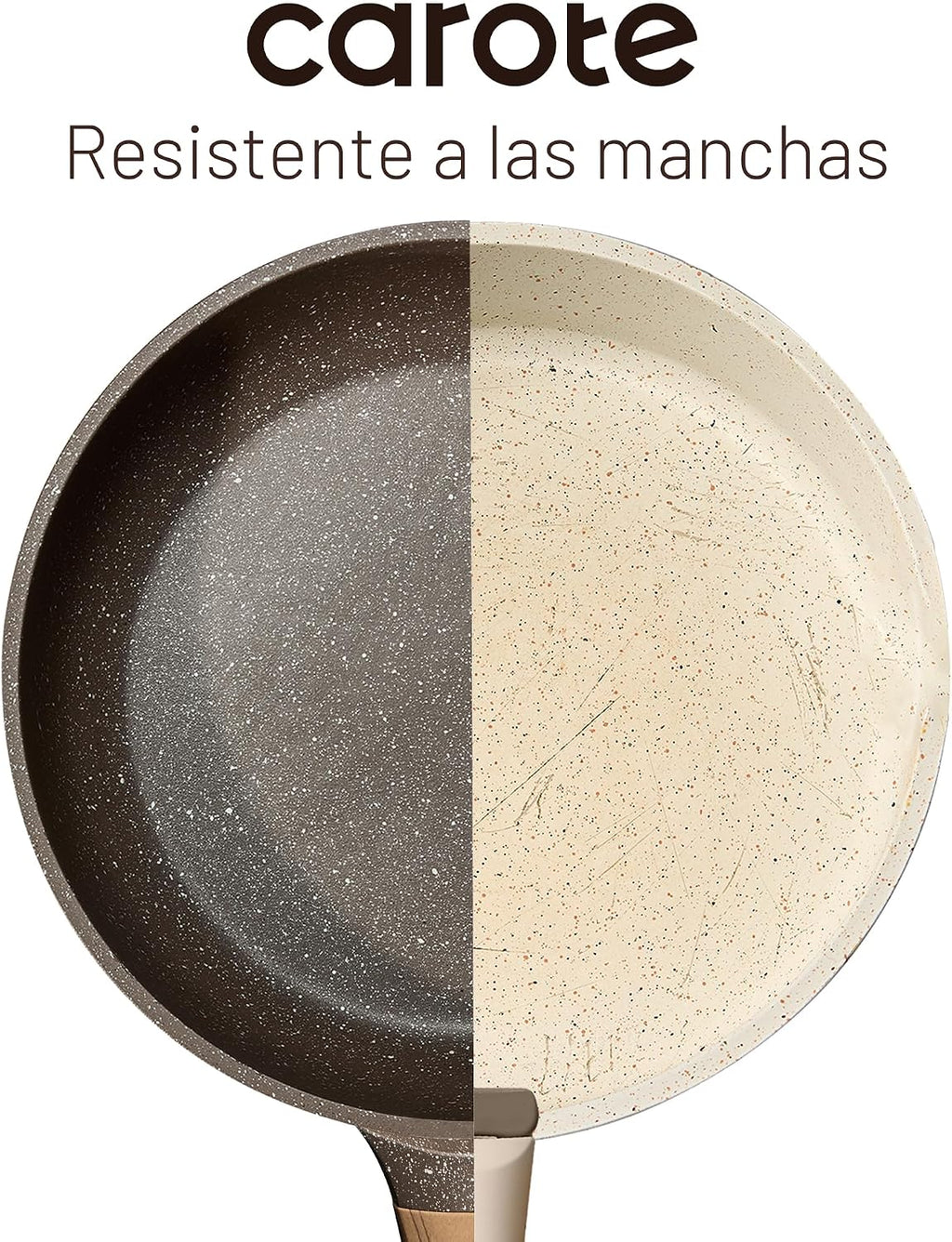CAROTE Juego de 26 ollas y sartenes, juegos de utensilios de cocina...