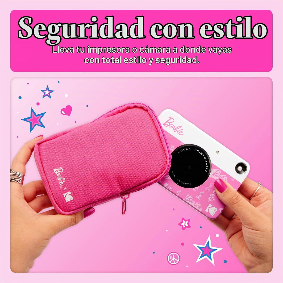 Kodak Barbie Step Slim - Impresora móvil portátil instantánea inalá...