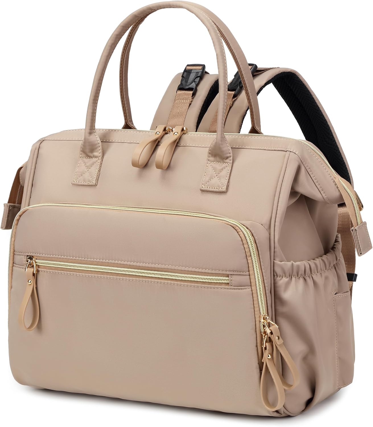 LORADI Bolsa de pañales grande (Moca, Grande-20L) | 14 bolsillos, c...