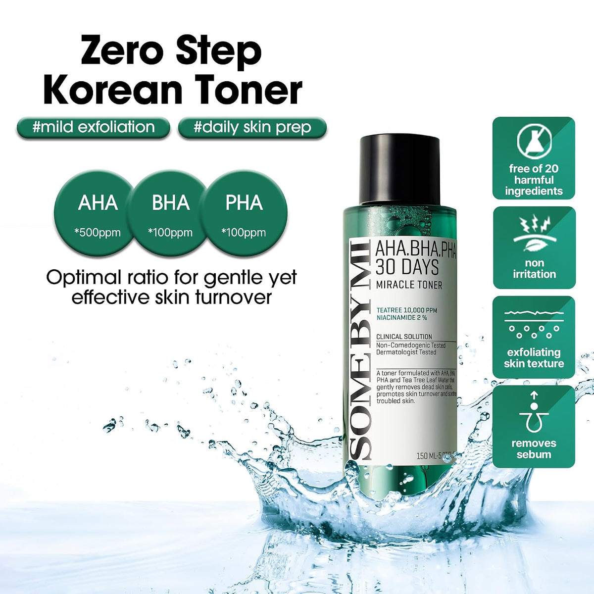 SOME BY MI AHA BHA PHA PHA 30 Days Miracle Toner - Paquete de 2 - T...