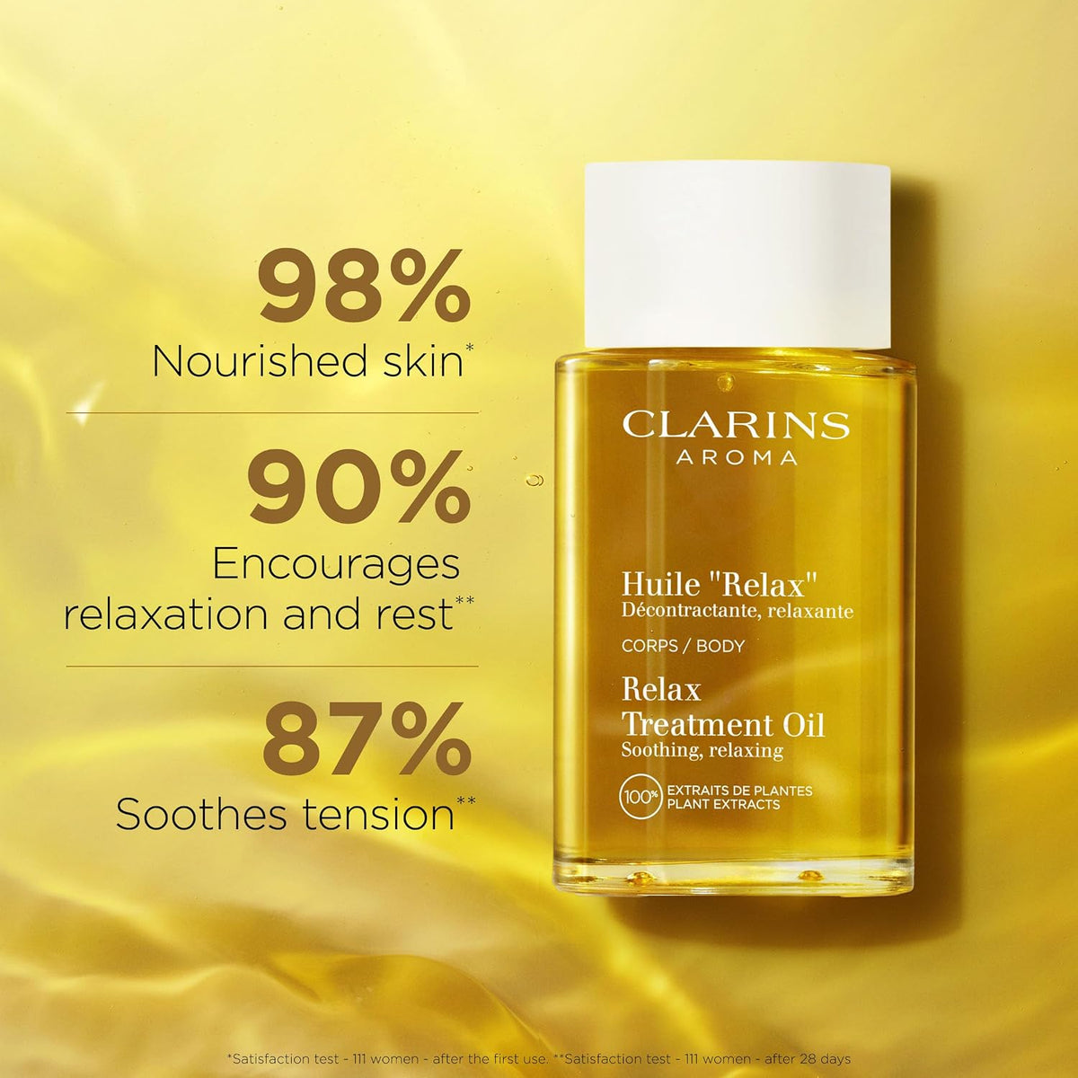 CLARINS Relax Aceite de tratamiento corporal, 3.4 onzas líquidas |...