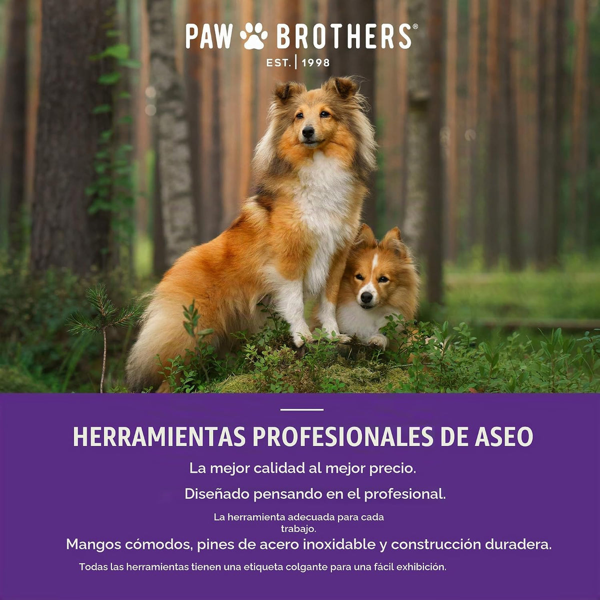 Ryan's Pet Supplies Paw Brothers Greyhound Style - Peine de tef...