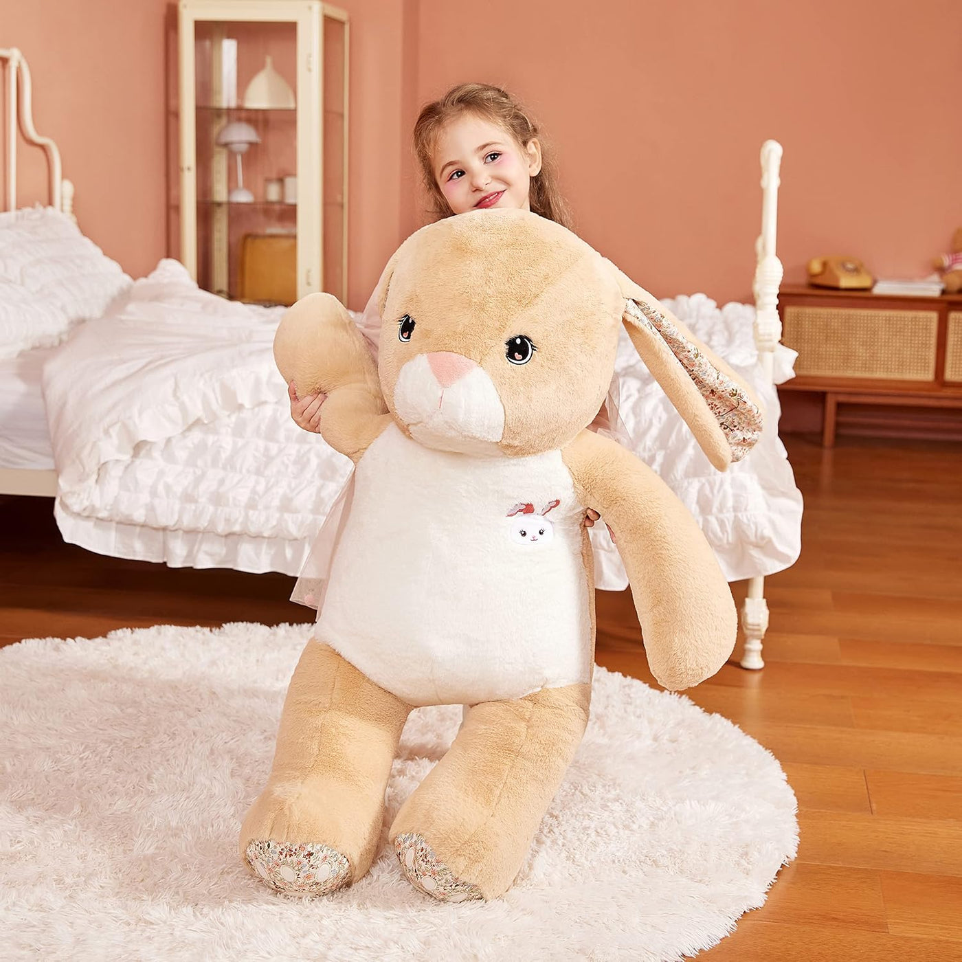 IKASA Peluche de conejo gigante de 30 pulgadas, súper suave, sin cr...