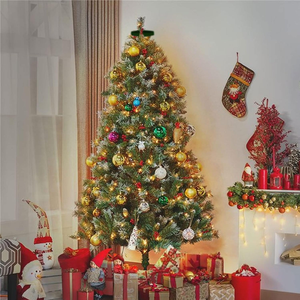 Dazzle Bright Luces de Árbol de Navidad, 448 Luces LED de Cascada p...
