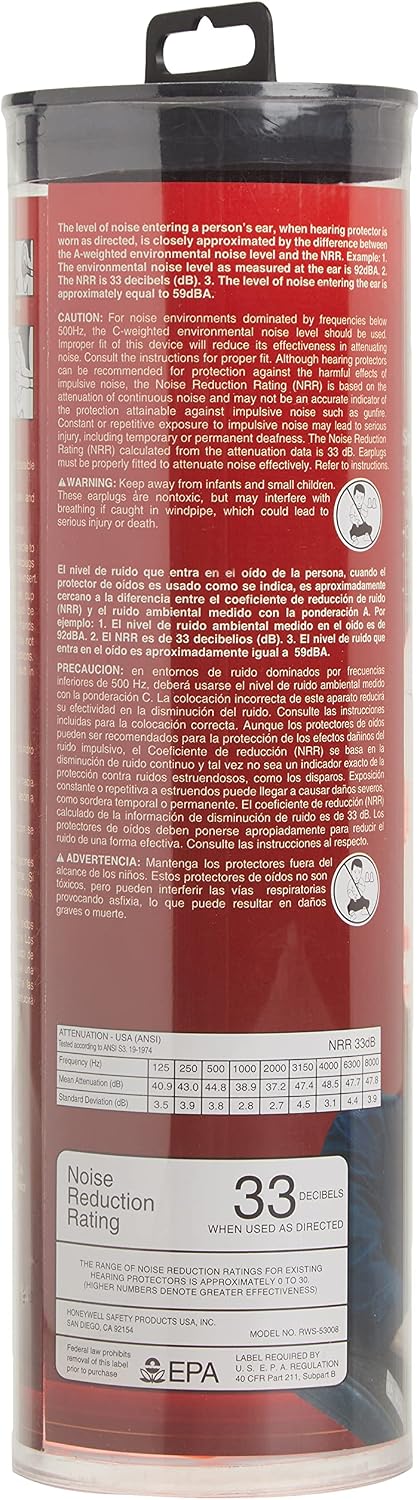 Productos de Seguridad Honeywell Tapones para los oídos de espuma p...