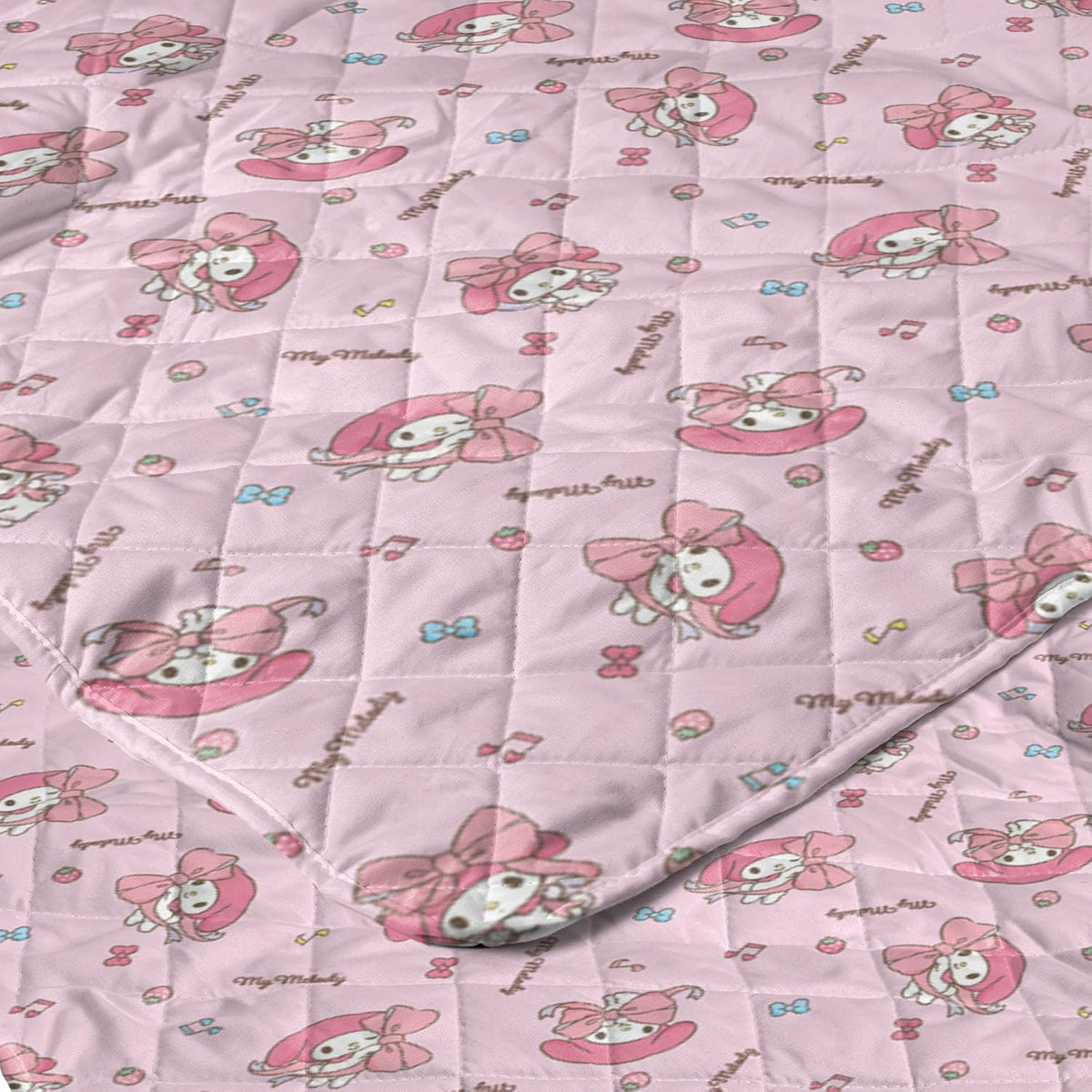 Northwest Sanrio My Melody - Manta acolchada a rayas, cómoda manta...