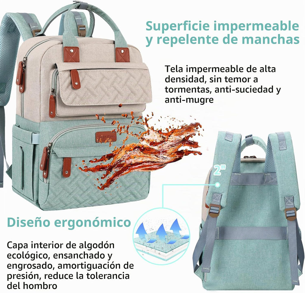 Legestori Mochila para pañales, bolsa de pañales para bebé niña con...