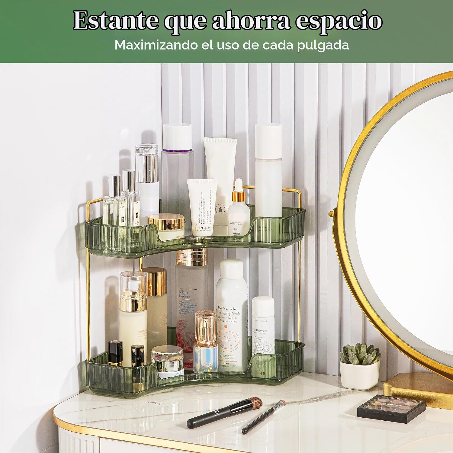 Aveniee Organizador de Esquina para Mostrador de Baño, Estante de E...