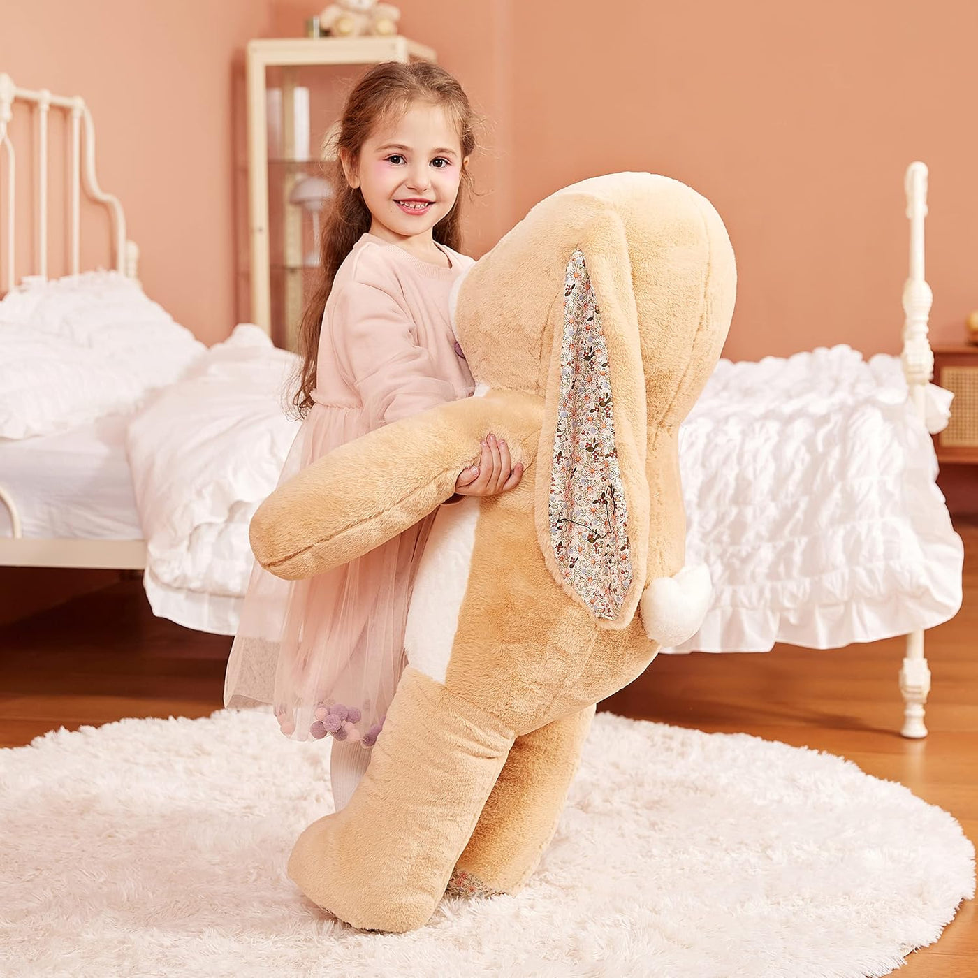 IKASA Peluche de conejo gigante de 30 pulgadas, súper suave, sin cr...