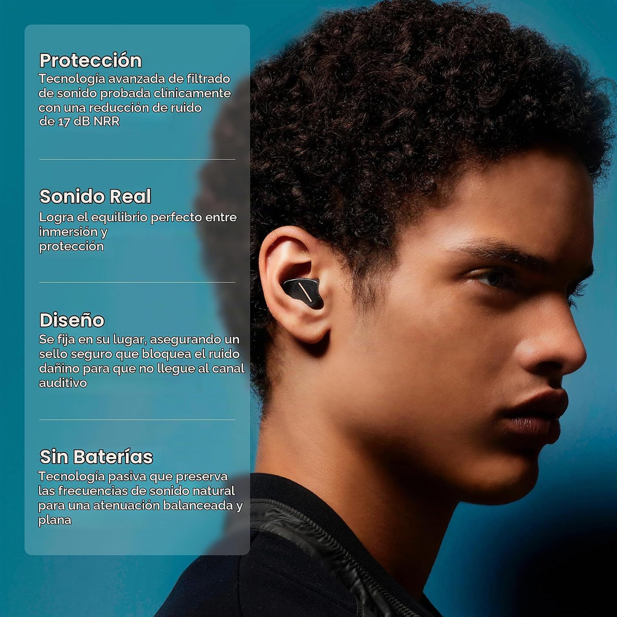 'EAROS ONE' Tapones reutilizables de alta fidelidad de 17 d...