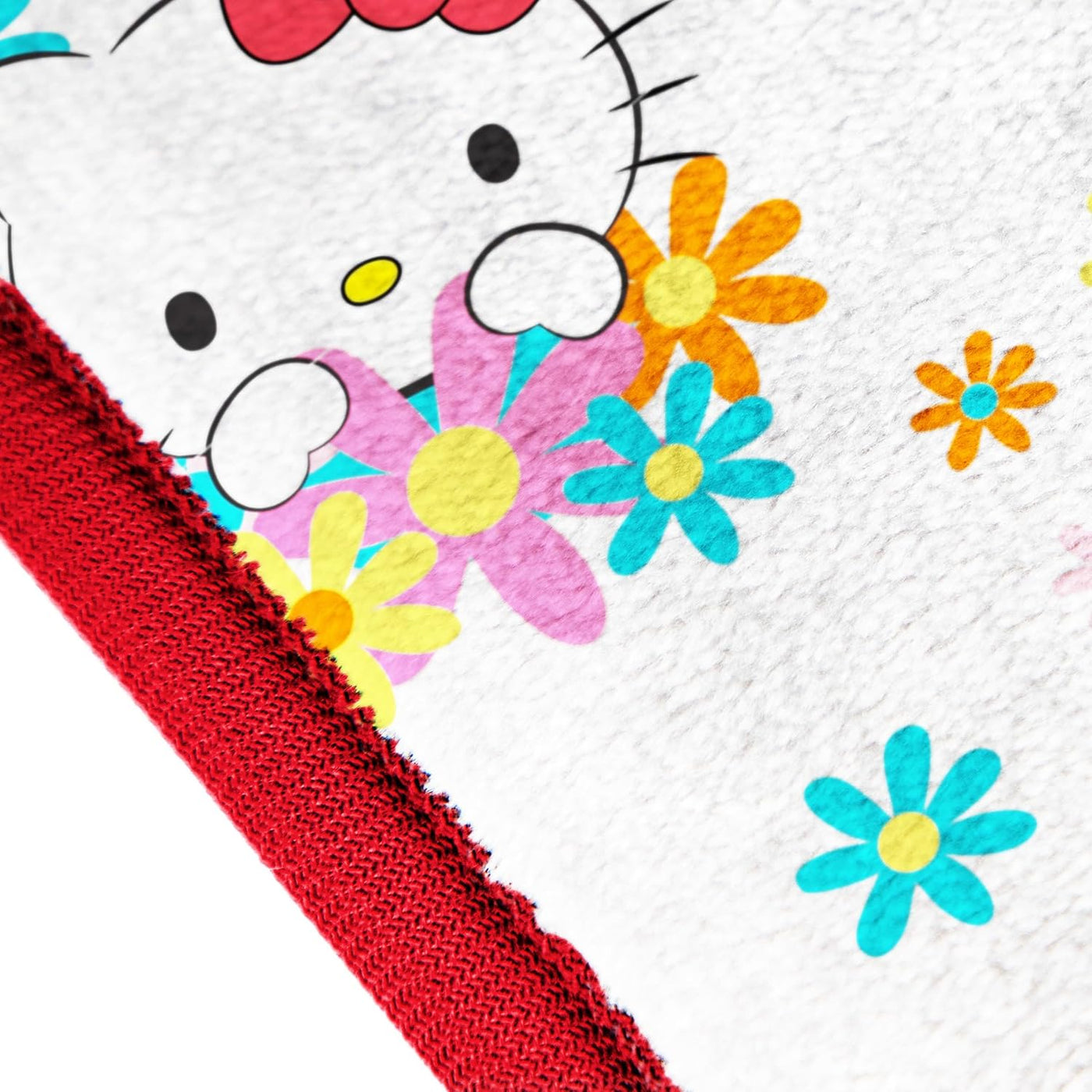 Hello Kitty - Manta de felpa de flores y gatitos, mide 60 x 90 pulg...