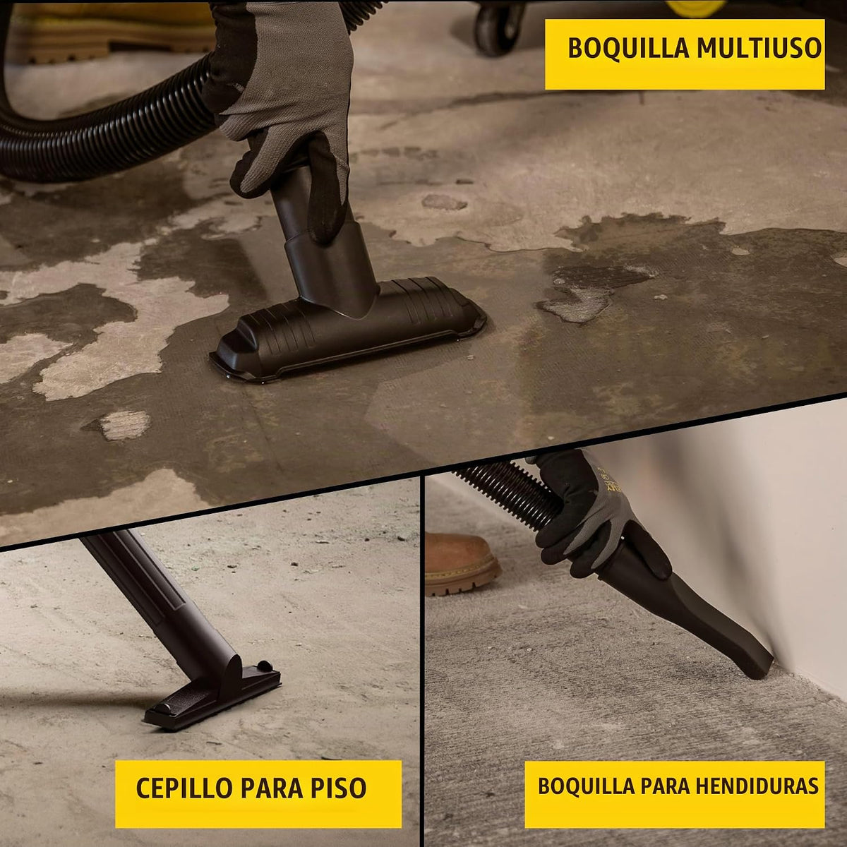 STANLEY SL18701P-10A Aspiradora húmeda\/seca, 10 Galones 6.0 con pi...