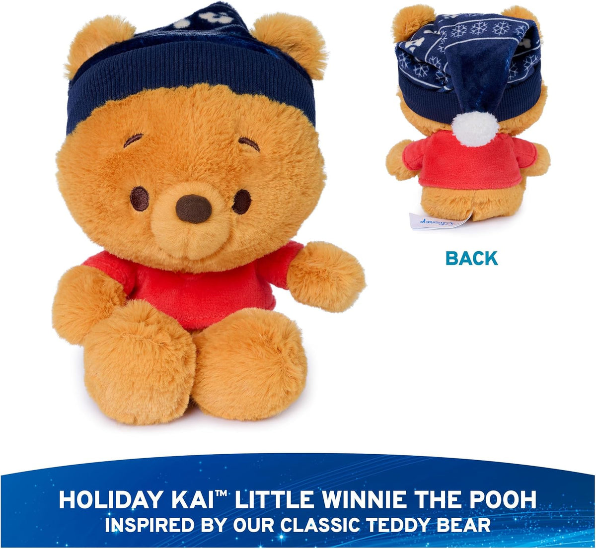 GUND Disney Winnie the Pooh Kai Bear Plush con traje de invierno pa...