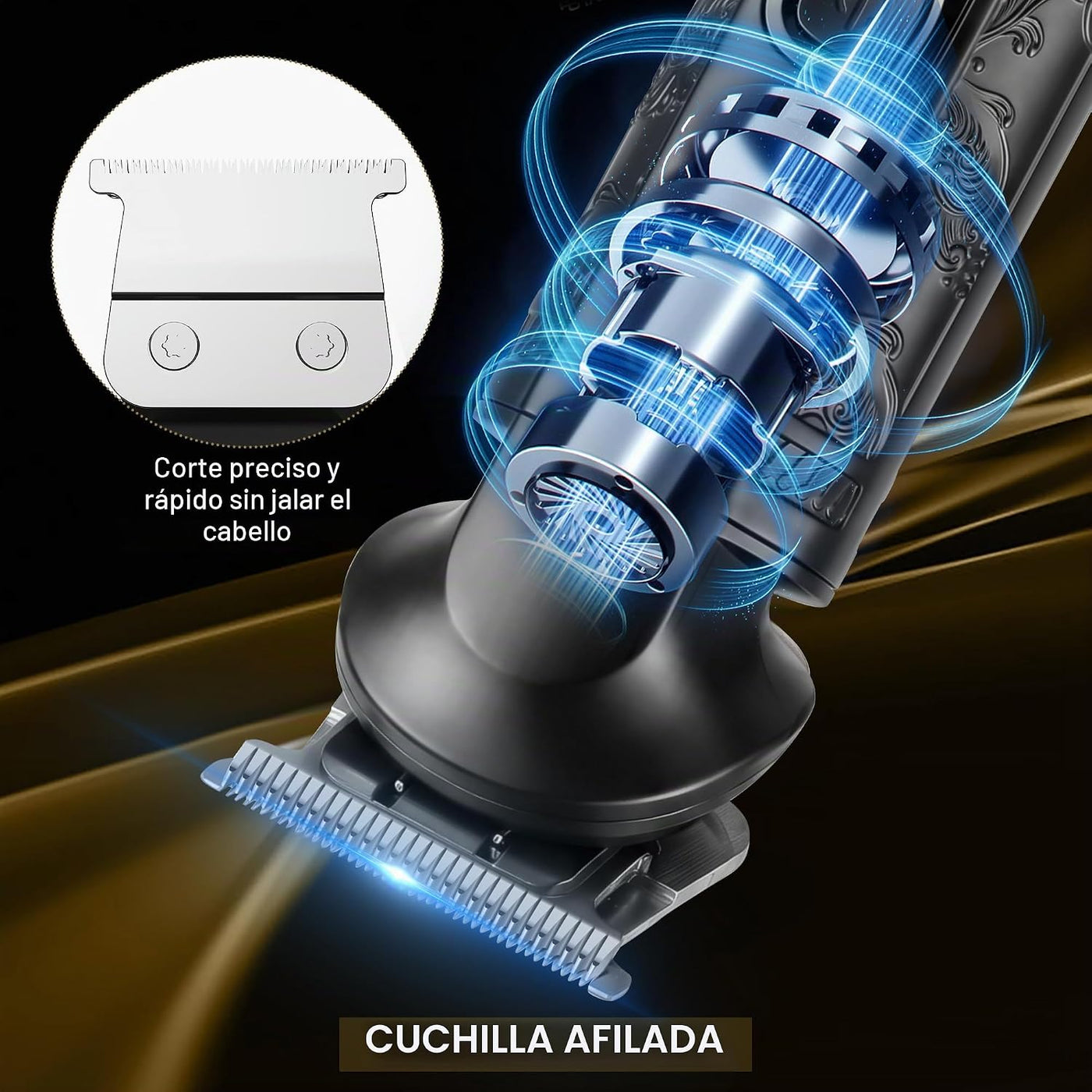 Hatteker Maquinilla de afeitar eléctrica profesional para hombres,...