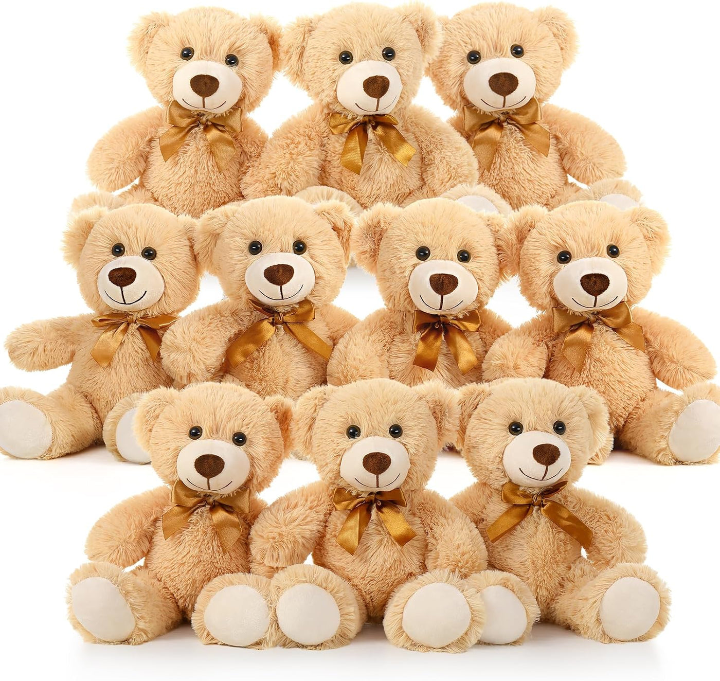MaoGoLan Oso de peluche a granel para baby shower, paquete de 10 pe...