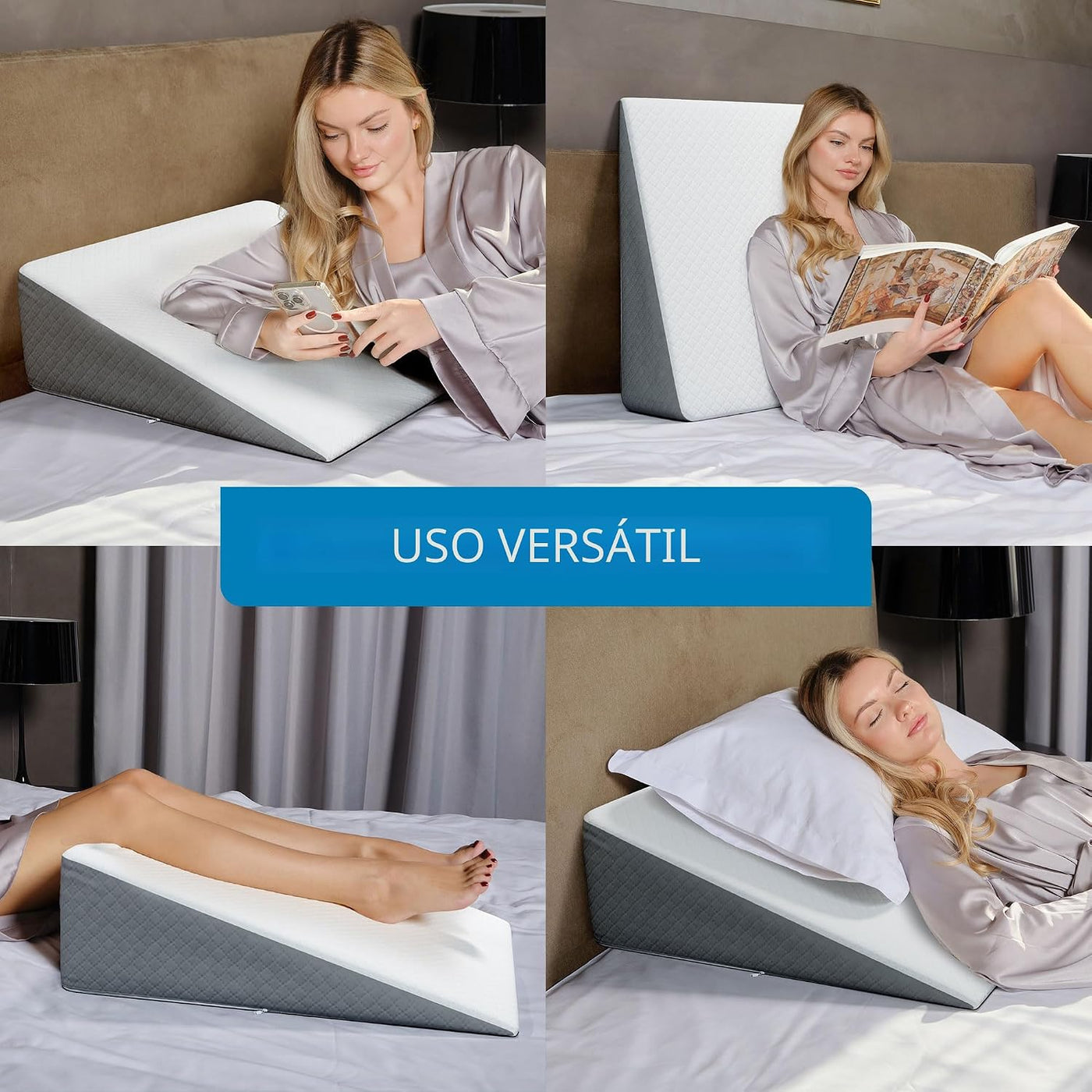 Kolbs - Almohada de cuña para la apnea del sueño, reflujo ácido ele...
