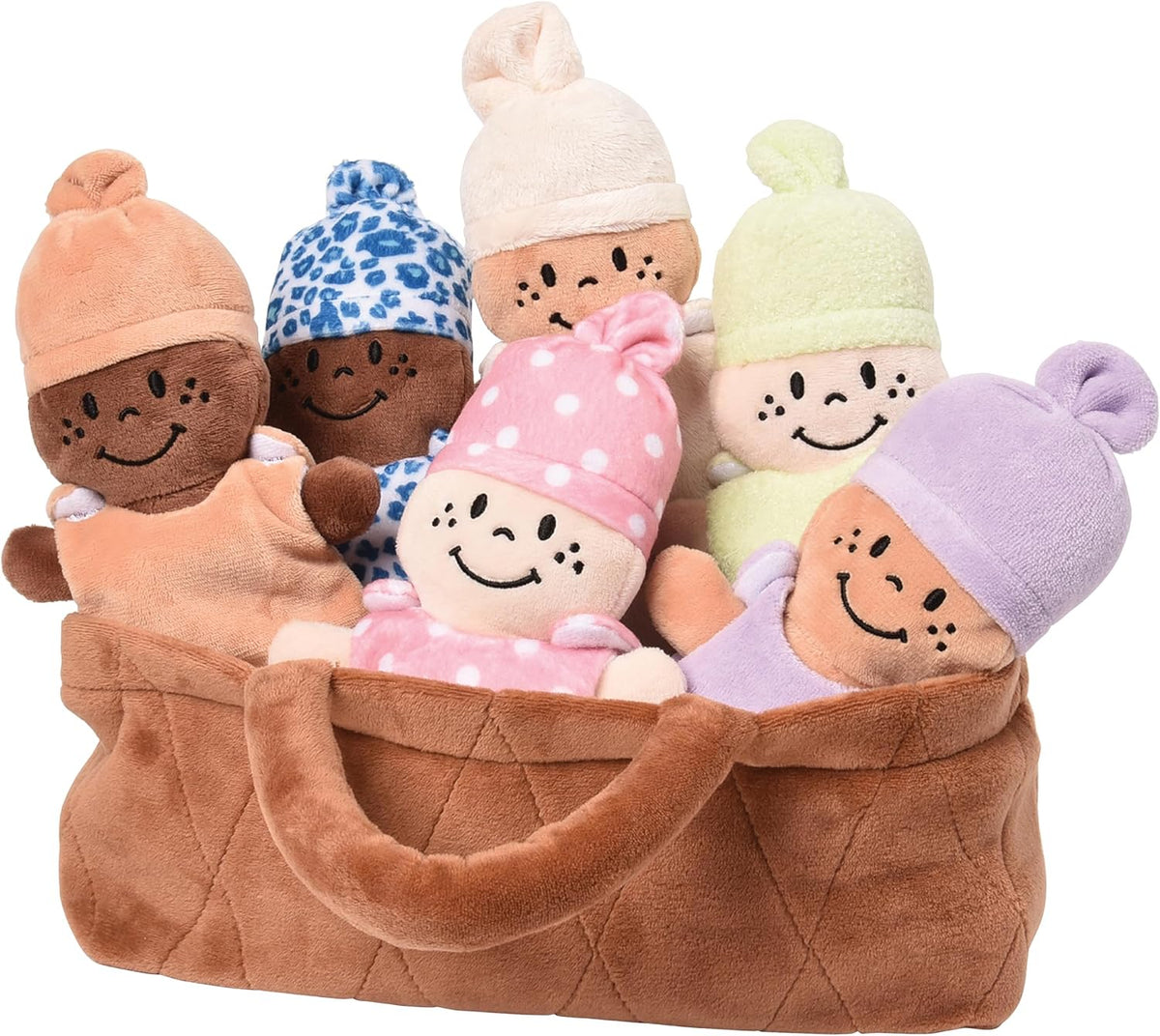 Creative Minds Canasta de Bebés Muñecas Suaves para Bebés, Juguetes...
