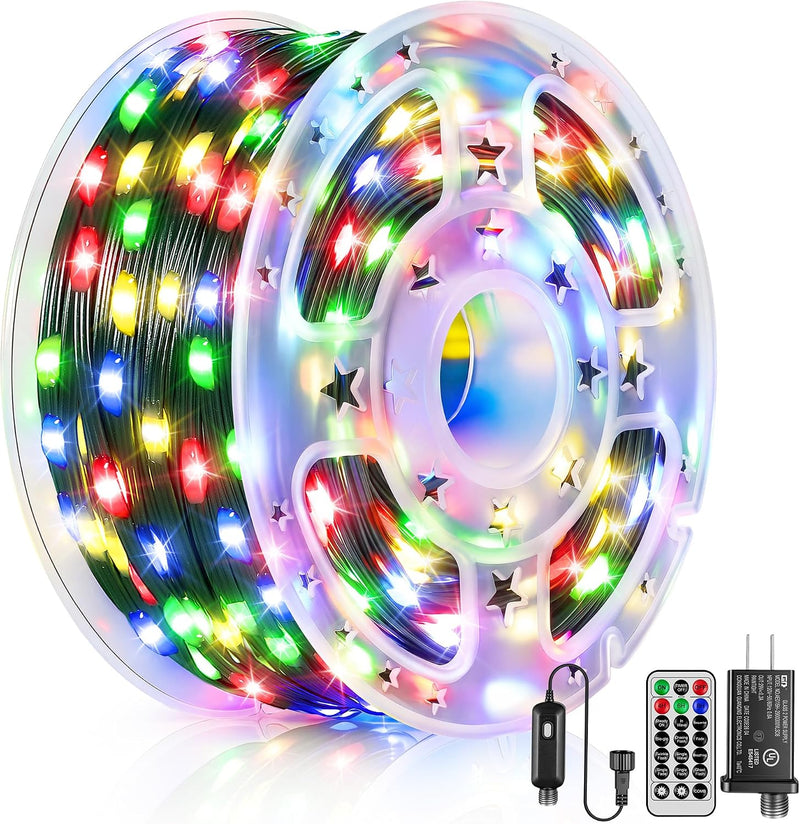 200 luces LED de Navidad de 66 pies IP67 impermeables, multicolor |...