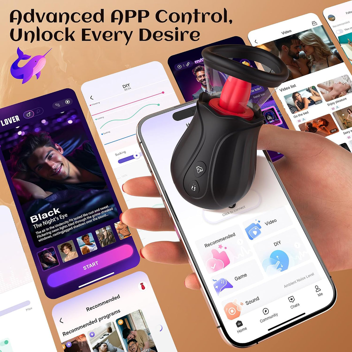 Juguetes sexuales con vibrador y consolador \u2013 AI APP Rose Toy...