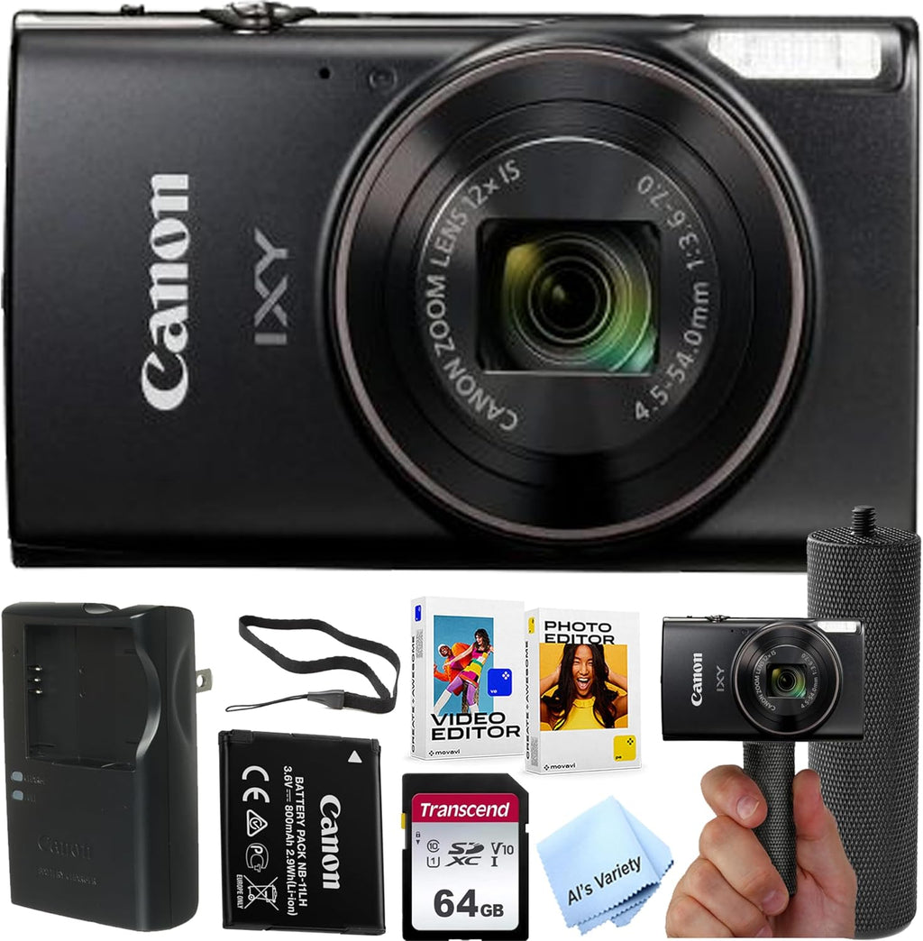 Canon PowerShot IXY 650 (ELPH 360) HS cámara digital + 64GB de memo...